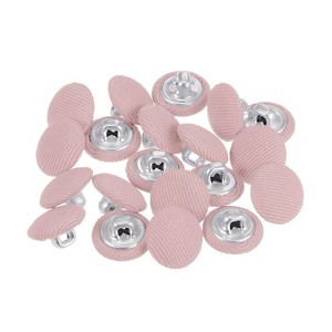 Unique Bargains Metal Shank Round Cloth Covered DIY Sewing Buttons 20 Pcs - 1 of 4