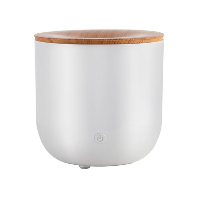 150ml Vela Pearl Woodgrain Essential Oil Diffuser White - SpaRoom