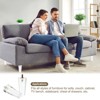 Unique Bargains Acrylic Pyramid-Shaped Furniture Legs With Installation Hardware Clear 4 Inch 4 Set - 3 of 3