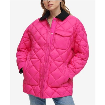 Calvin Klein Womens Reversible Barn Quilted Jacket