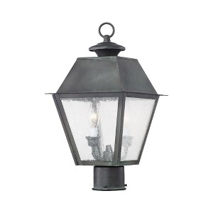 Livex Lighting Mansfield 2 - Light Post Light in  Charcoal - 1 of 1