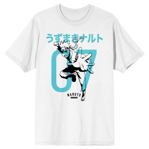 Naruto Anime Character & Logo Crew Neck Short Sleeve Boy's White  T-shirt-medium : Target