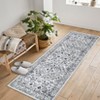 Coolmee Boho Washable Rugs,Vintage Non Slip Ultra Soft Throw Rugs Low-Pile Floor Carpet Rug for Bedroom Entryway Dining Room Dorm, - 4 of 4