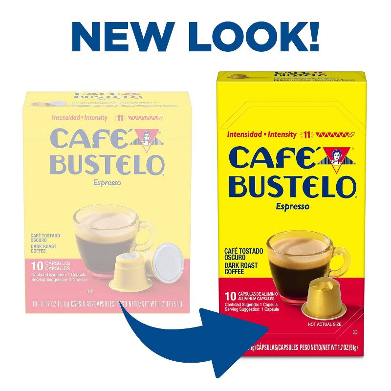 Cafe Bustelo Espresso Roast Coffee Pods - 10ct, 3 of 9
