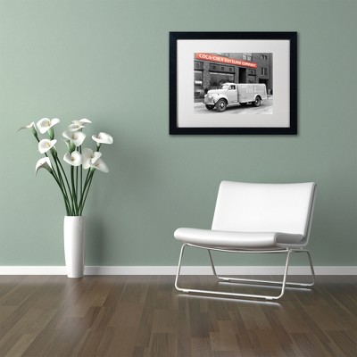 Vintage Coca-Cola Delivery Truck Framed Canvas Print