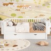 NicBex Twin/Full Low Profile Platform Bed Frame with Storage & Detachable Fence,Modern Toddler Bed for Bedroom,Kids Room - 4 of 4