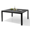 Crestlive Products Expandable Aluminum Outdoor Dining Table for 6-8, 58" X 58" Extendable Patio Table Adjustable Rectangular Square Table - 2 of 4