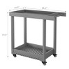 2-Shelf Utility Service Cart 500 Lbs Capacity – Ideal for Home, Office, Patio, and Bbq - 4 of 4