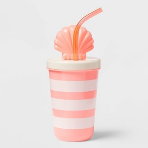 17 fl oz Tumbler with Figural Shell Lid Pink - Sun Squad™ - 1 of 3
