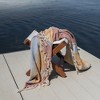 Hand Woven Throw Blanket Red Multi Color Cotton by Foreside Home & Garden - 2 of 4
