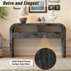 KIGFTSOD Retro Curved Console Table with 2 Large Drawers, Narrow Entryway & Sofa Table for Living Room, Hallway & Entrance - 4 of 4