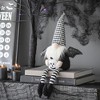 Whisen Fabric Sitting Gnome, Wings & Plaid Hat, Halloween Decoration - 3 of 4