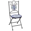vidaXL Mosaic Bistro Set  Powder-coated iron and ceramic tiles - 3 of 4
