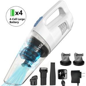 WHALL Cordless Handheld Vacuum Cleaner, 8500PA Strong Suction, Wet/Dry for Car & Home, Lightweight Portable Mini Vacuum with LED Light - 1 of 4