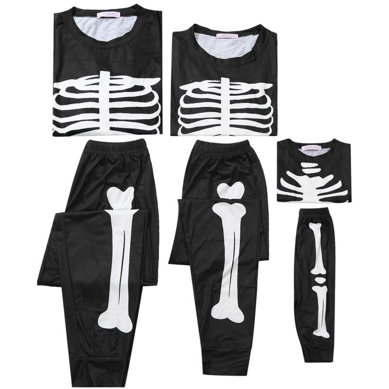 cheibear Halloween Long Sleeve Family Matching Sleepwear Party Cosplay Pajama Set Black, 3 of 5