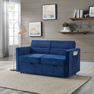 NicBex 2-in-1 Convertible Sleeper Chair,Modern Pull-out Sofa Bed with Adjustable Backrest,Couches with Solid Wood Frame for Living Room - 1 of 4