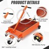 Low Profile Oil Drain Pan, 15 Gal Oil Drain Pan with Pump,  with 180w Electric Pump, 8.2Ft Hose & Folding Handle, Rolling Oil Drain Cart - 3 of 4