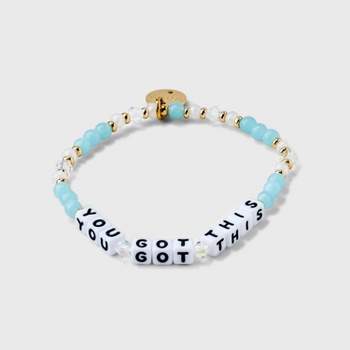 Little Words Project You Got This Beaded Bracelet - Light Blue