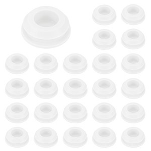 Unique Bargains Silicone Rubber Corrosion-Resistant Nap-in Locking Hole Plugs White - 1 of 4