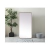 Elegant Lighting Soft Corner Metal Rectangle Full Length Mirror 30x60 Inch in Brass - 2 of 4