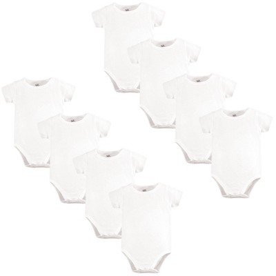 Touched By Nature Organic Cotton Bodysuits 8pk, White : Target