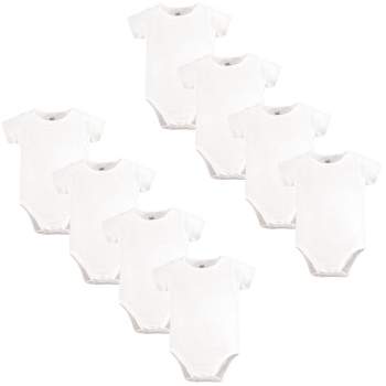 Touched by Nature Organic Cotton Bodysuits 8pk, White