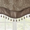 Gracie Mills Thornton Paisley Jacquard Window Valance with Beads trimming - 3 of 4