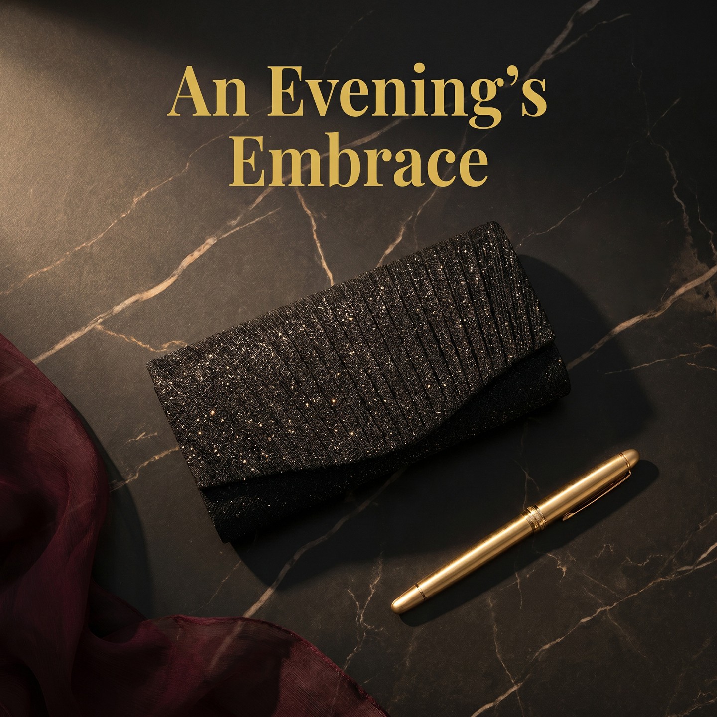 Женский клатч INSPIRE CHIC Magnetic Flap Evening Bag for Women Sparkly Clutch Purse with Removable Chain Strap 7.9*2.0*3.9 inches Black, цвет: Чёрный — фото 5