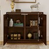 Lycvki Mid Century Buffet Cabinet Storage Narrow Side for Kitchen - 4 of 4