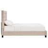 King Ascott Hill Button Tufted Bed Oatmeal - Inspire Q: Upholstered Panel, Wood Frame, Box Spring Required - 3 of 4