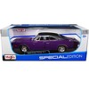 1969 Dodge Charger R/t Purple With Matt Black Top And Black Tail