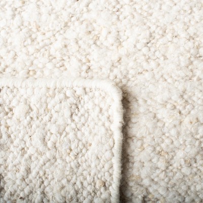 Natura Black and Ivory Handwoven Wool Cotton Area Rug