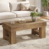 Lantine Coffee Table with Storage Drawer, 47" Farmhouse Wooden Center Cocktail Table with Sturdy Legs for Living Room - 2 of 4