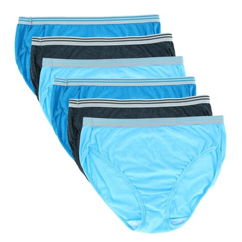 Fruit of the Loom Women's Fit for Me Plus Size Underwear, Boxer  Brief-Microfiber-Assorted, 11 