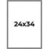 PosterPalooza | Textured Grey Picture Frame - UV Acrylic, Foam Board Backing, Hanging Hardware - 2 of 4