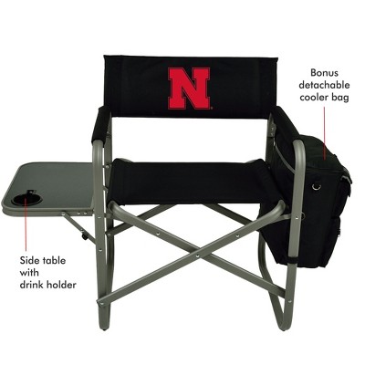 NCAA Nebraska University Cornhuskers Deluxe Sports Chair with Side Table