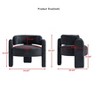 CAVINAS Boucle Fabric Accent Chair with Mid-Height Ring Backrest,Modern Upholstered Living Room Chairs,Reading Chairs for Living Room - 3 of 4