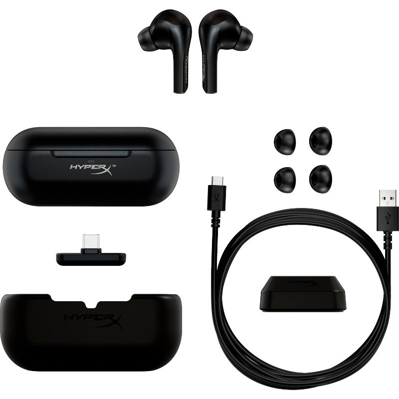 HyperX Cloud Mix Buds - True Wireless Earbuds Low Latency 2.4GHz Gaming Mode Bluetooth Compatible Long-Lasting Battery 12mm Drivers DTS Headphone, 2 of 7