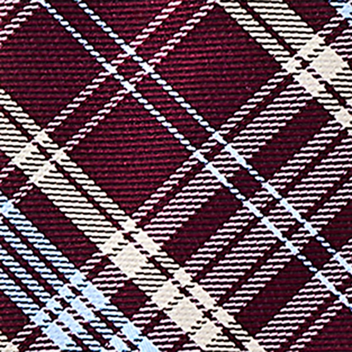 Boys' Woven Plaid Zip Necktie - Cat & Jack™ Maroon - thumbnail 3