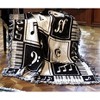 Manual Woodworkers and Weavers KEYNOTE – 46"W x 60"L, Reversible Soft Cozy Decorative  2-Layer Throw Blanket - 2 of 3