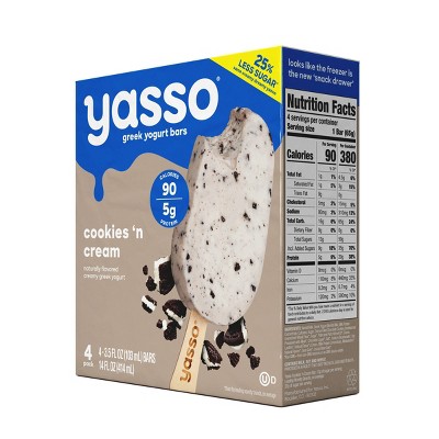 Yasso Frozen Greek Yogurt - Cookies 'n Cream Bars - 4ct_1