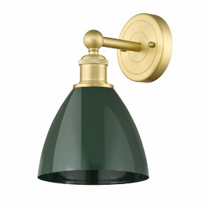 Plymouth Dome - 1 Light Wall Sconce In Industrial Style-12 Inches Tall and 7.5 Inches Wide - 1 of 1