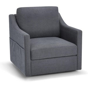 EROMMY Accent Chair,Linen Fabric Armchair - 1 of 4