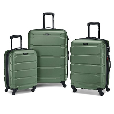 Samsonite Omni 3 Piece Hardside Luggage Nested Spinner Set (20"/24"/28") Army Green