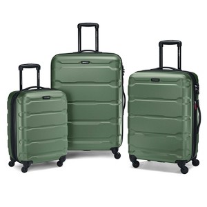 Samsonite Omni 3 Piece Hardside Luggage Nested Spinner Set (20"/24"/28") Army Green - 1 of 4
