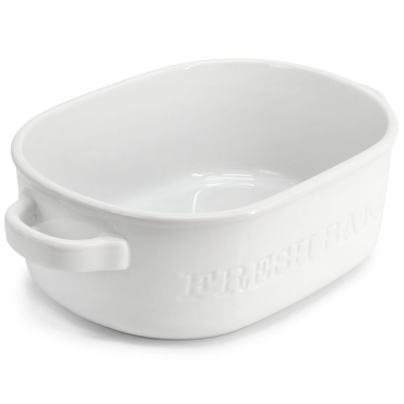 Our Table Simply White 10 Inch 36 Ounce Porcelain Oval Baker Dish in White, 5 of 6