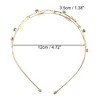 Unique Bargains Women's Elegant Double Layer Butterfly Headband 4.72" ID Gold Tone 1 Pc - 3 of 4