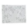 Saro Lifestyle Sheer Elegance Burnout Voile Vine Design Placemat (Set of 4), White, 13"x19" - 2 of 4
