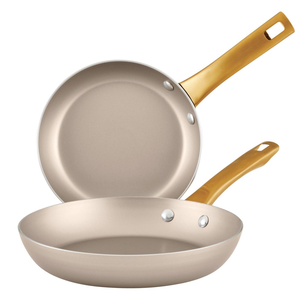 Farberware Radiant 2pc Nonstick Fry Pan: Stainless Steel Handle, Dishwasher-Safe, Electric & Gas Compatible, 10" Diameter