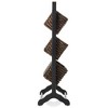 Casafield 3-Tier Floor Stand with Hanging Storage Baskets - Wood Tower Rack for Bathroom, Kitchen, Laundry, Living Room - 4 of 4